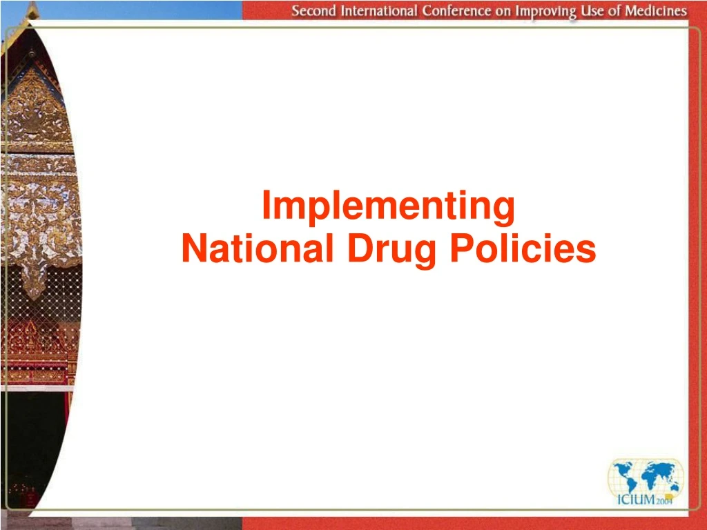 implementing national drug policies