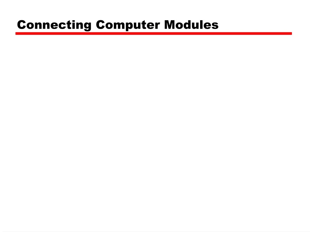 connecting computer modules