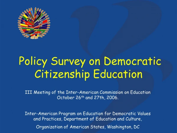 Policy Survey on Democratic Citizenship Education
