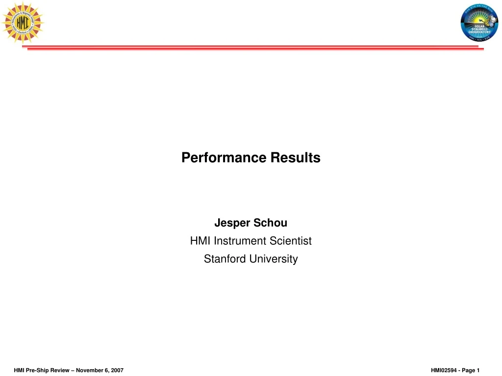 performance results