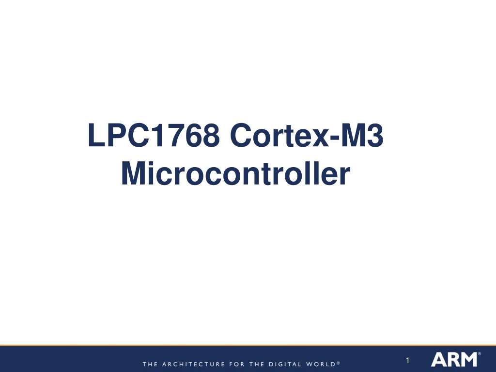 lpc1768 cortex m3 microcontroller