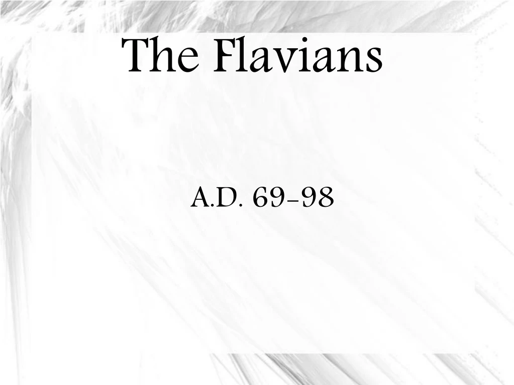 the flavians