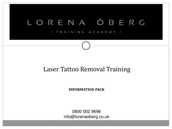 Laser Tattoo Removal Training