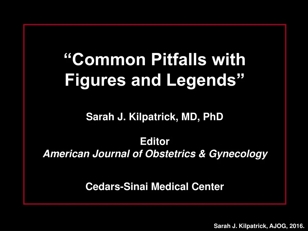 common pitfalls with figures and legends sarah