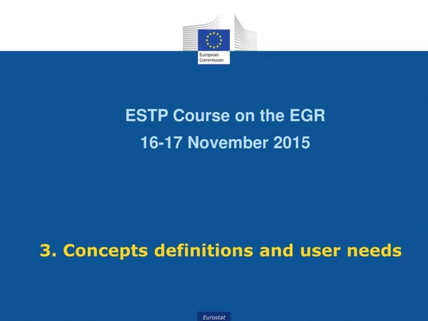 ESTP Course on the EGR 16-17 November 2015
