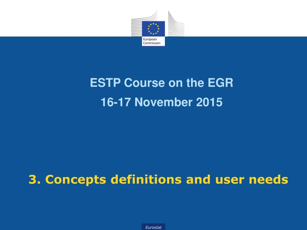 estp course on the egr 16 17 november 2015