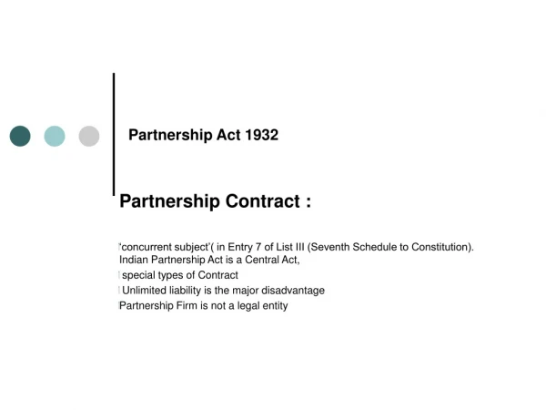 Partnership Act 1932