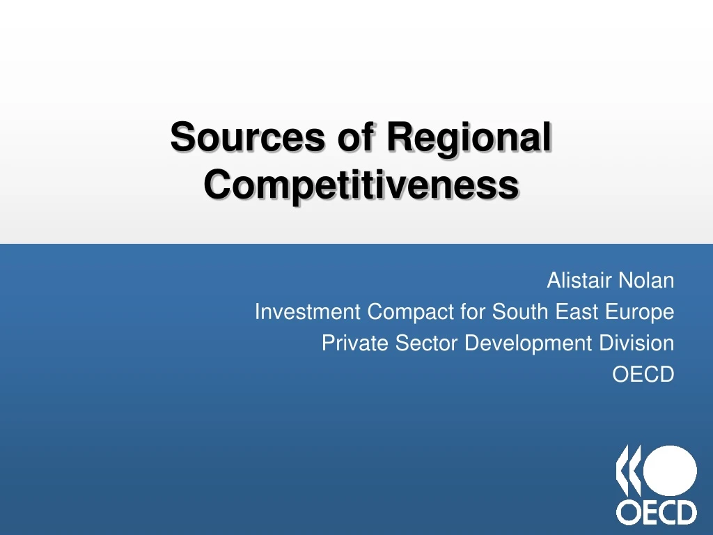 sources of regional competitiveness