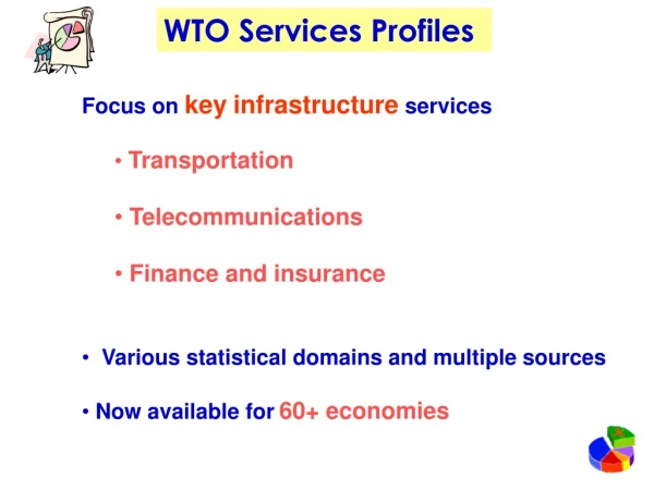 Focus on key infrastructure services Transportation Telecommunications Finance and insurance