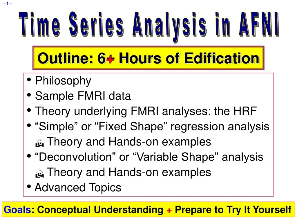 time series analysis in afni