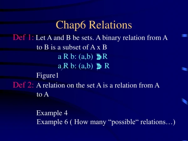 Chap6 Relations