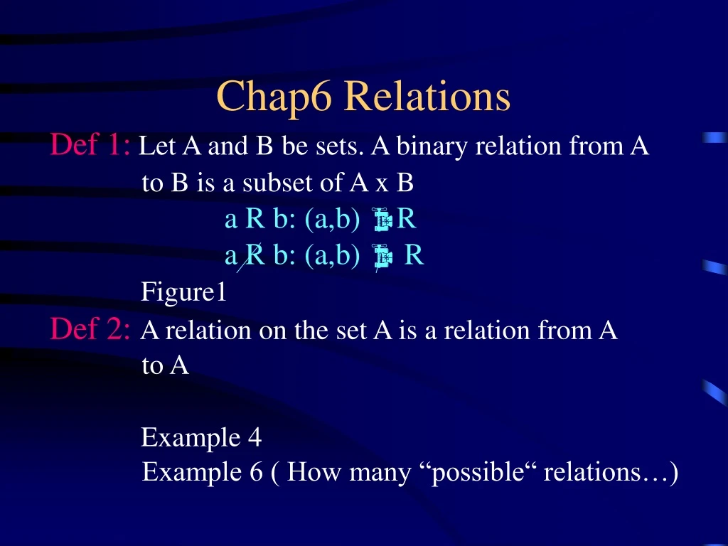 chap6 relations