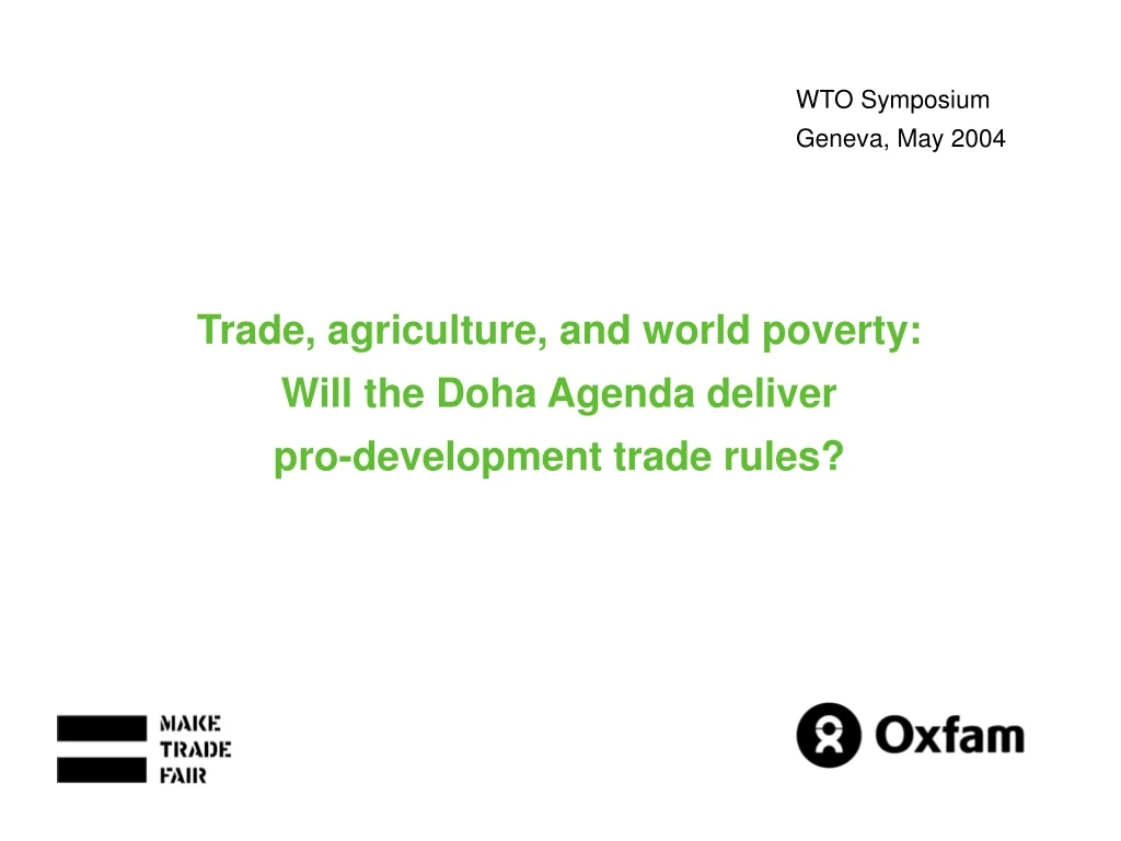 wto symposium geneva may 2004