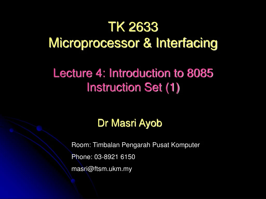 tk 2633 microprocessor interfacing