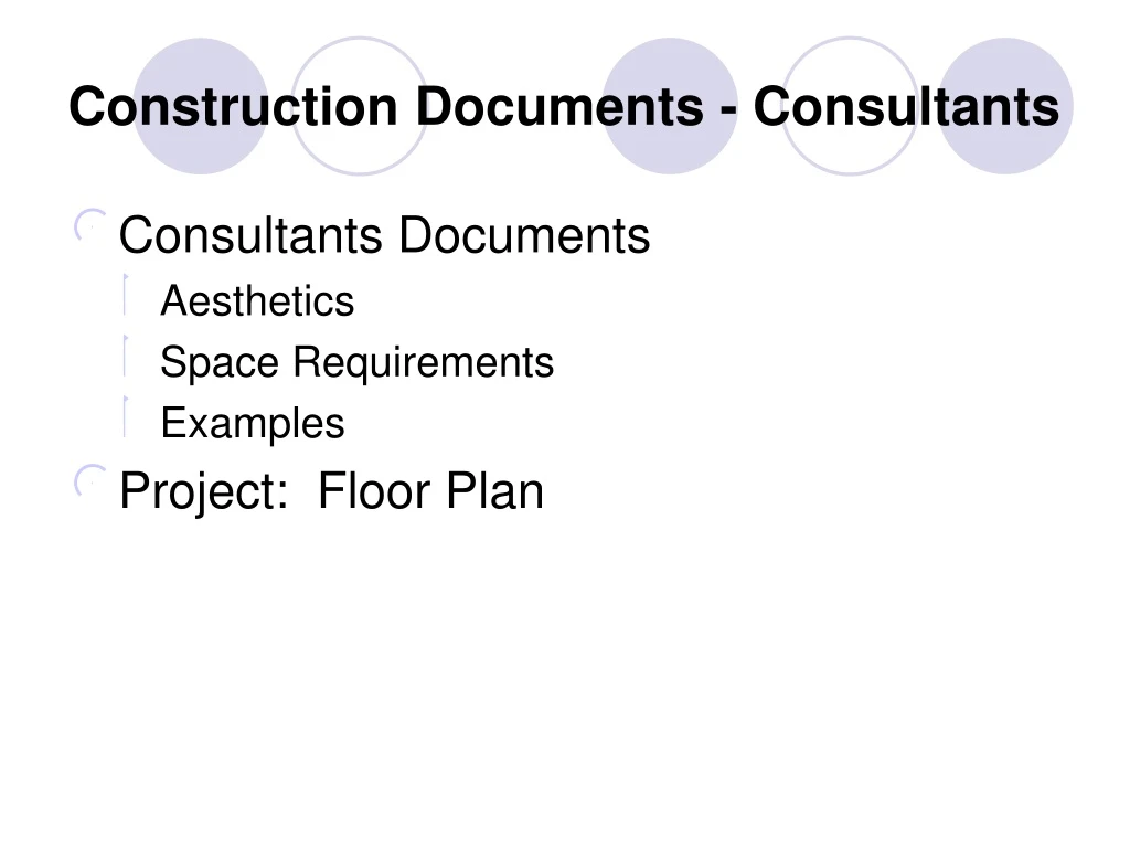 construction documents consultants