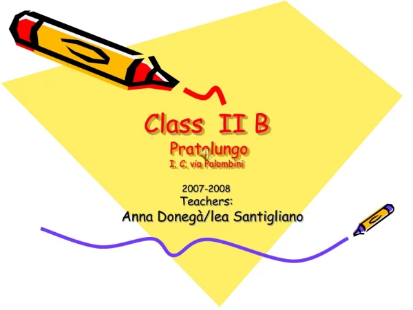 Class  II B  Pratolungo I. C. via Palombini