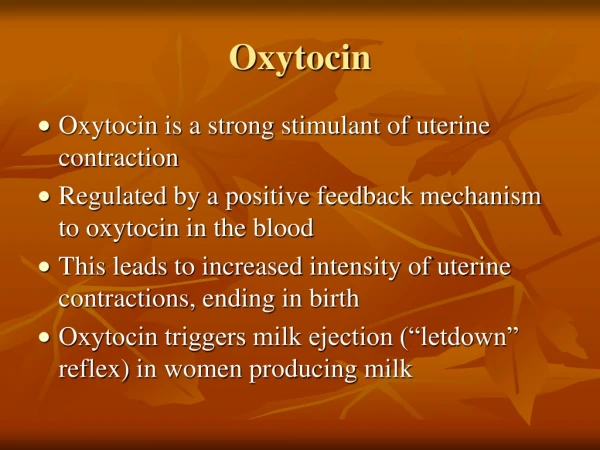 Oxytocin