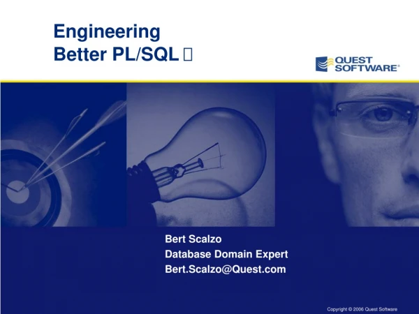 Engineering Better PL/SQL  