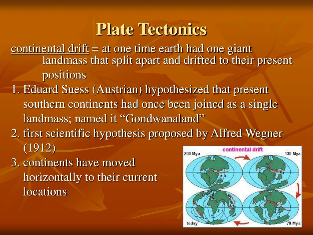 plate tectonics