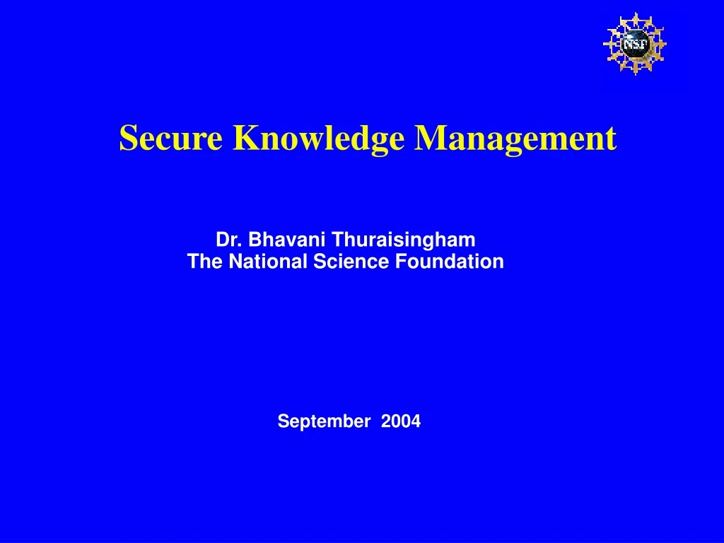 secure knowledge management