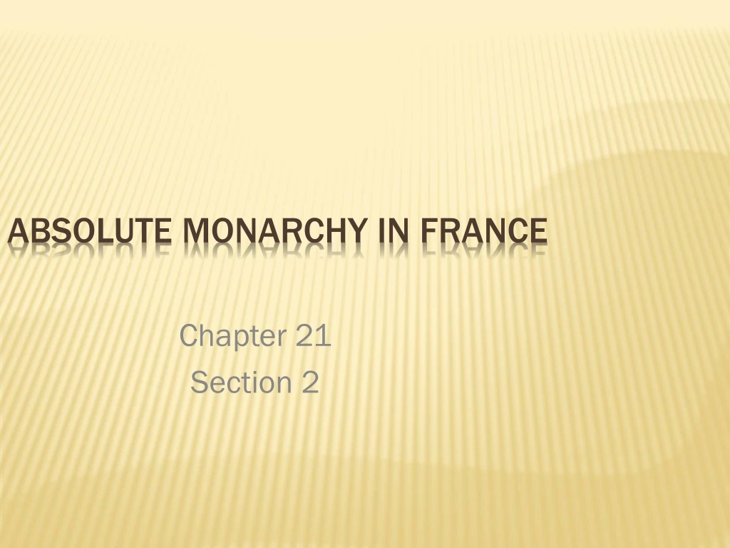 absolute monarchy in france