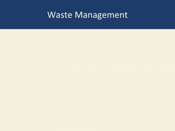 Waste Management