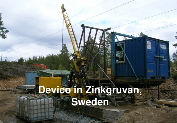 Devico in Zinkgruvan, Sweden