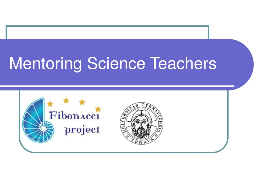 mentoring science teachers