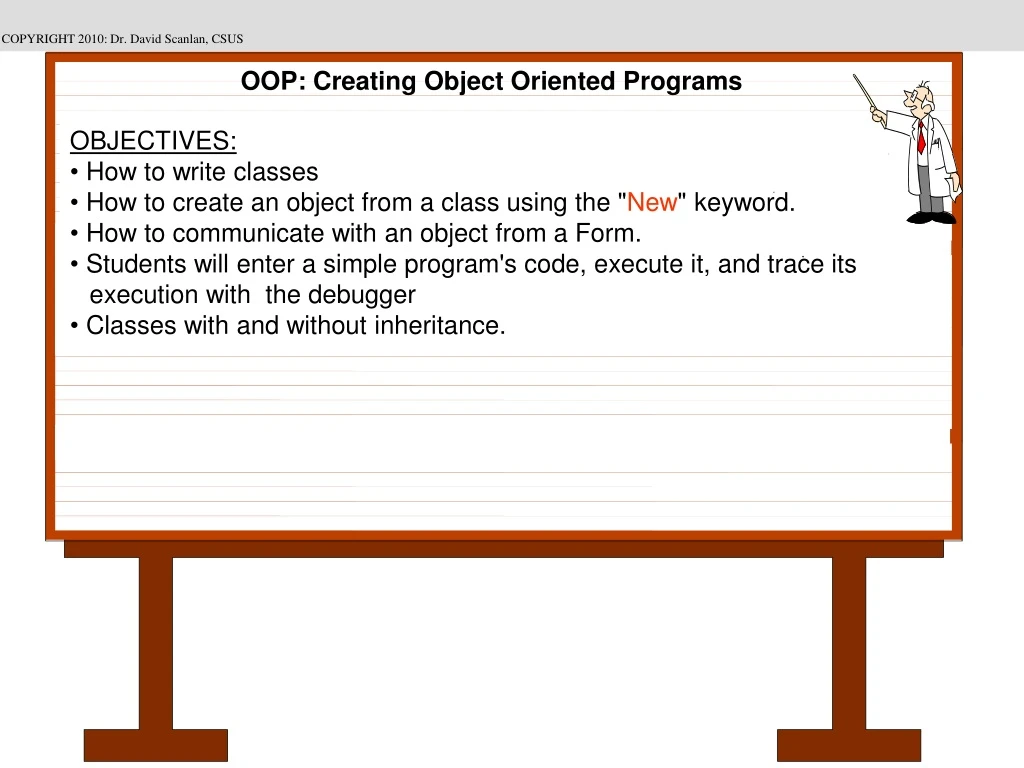 oop creating object oriented programs