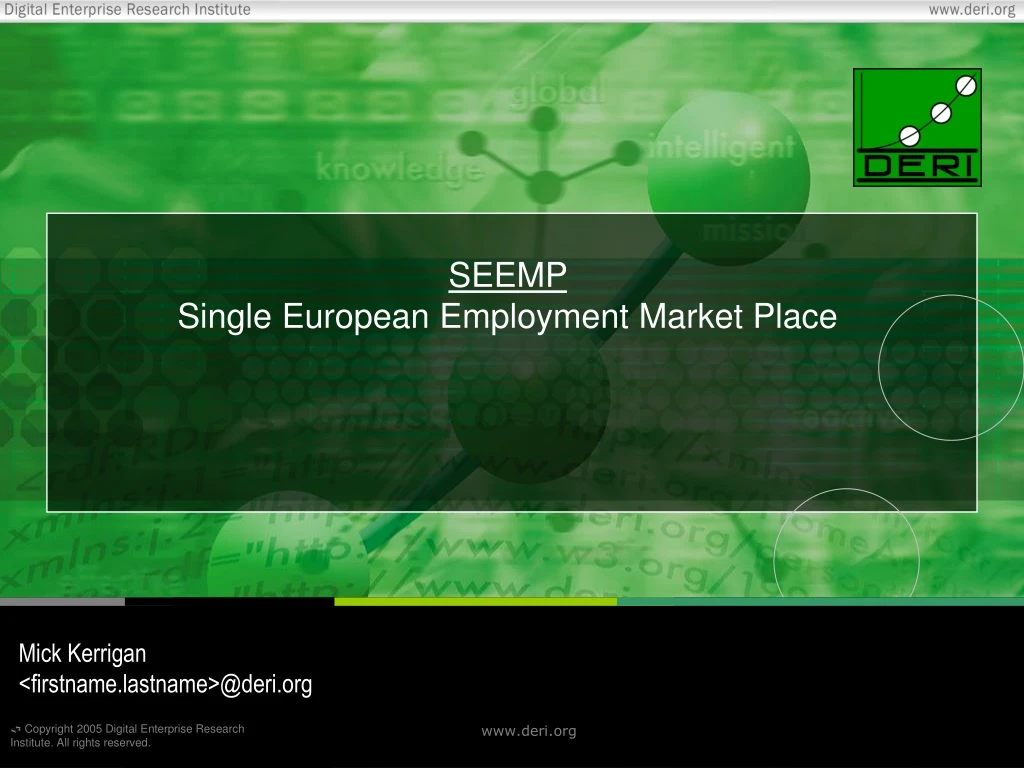 seemp single european employment market place