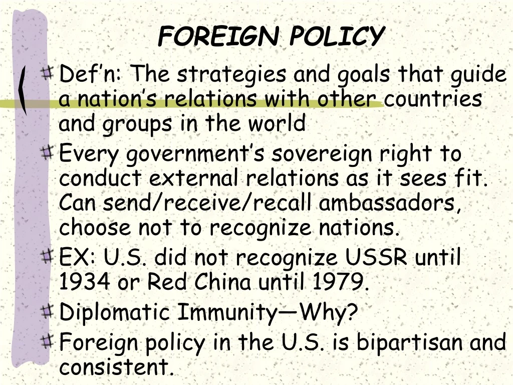 foreign policy