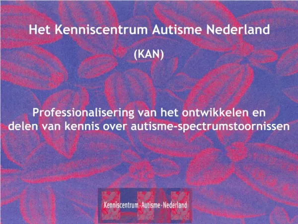 Het Kenniscentrum Autisme Nederland