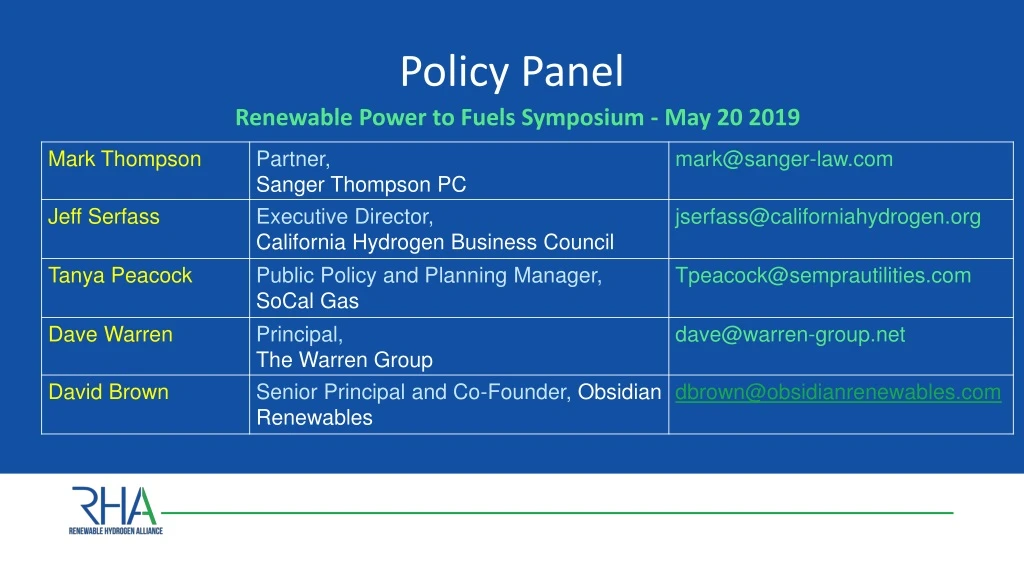 policy panel