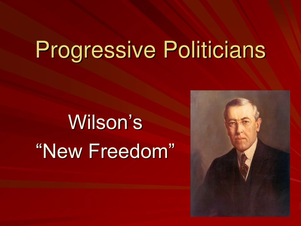progressive politicians