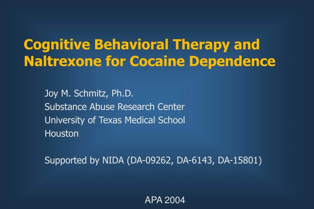 cognitive behavioral therapy and naltrexone