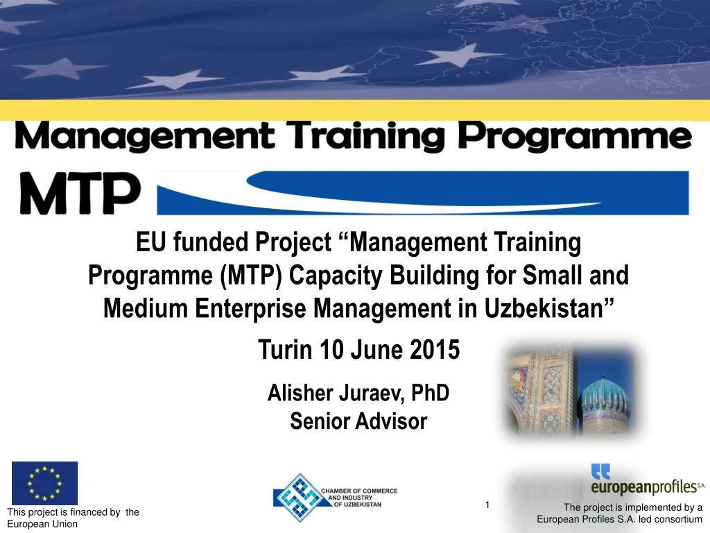 eu funded project management training programme