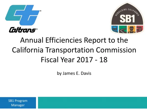 Efficiencies Report
