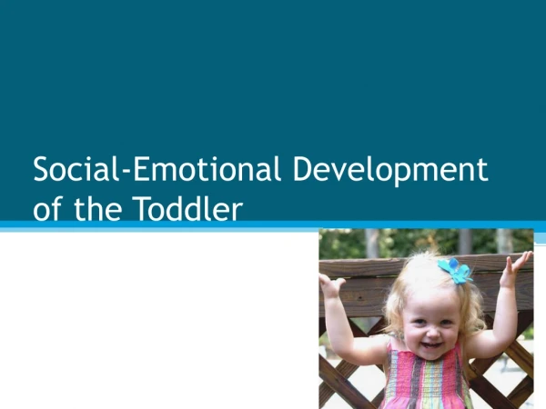 Social-Emotional Development of the Toddler