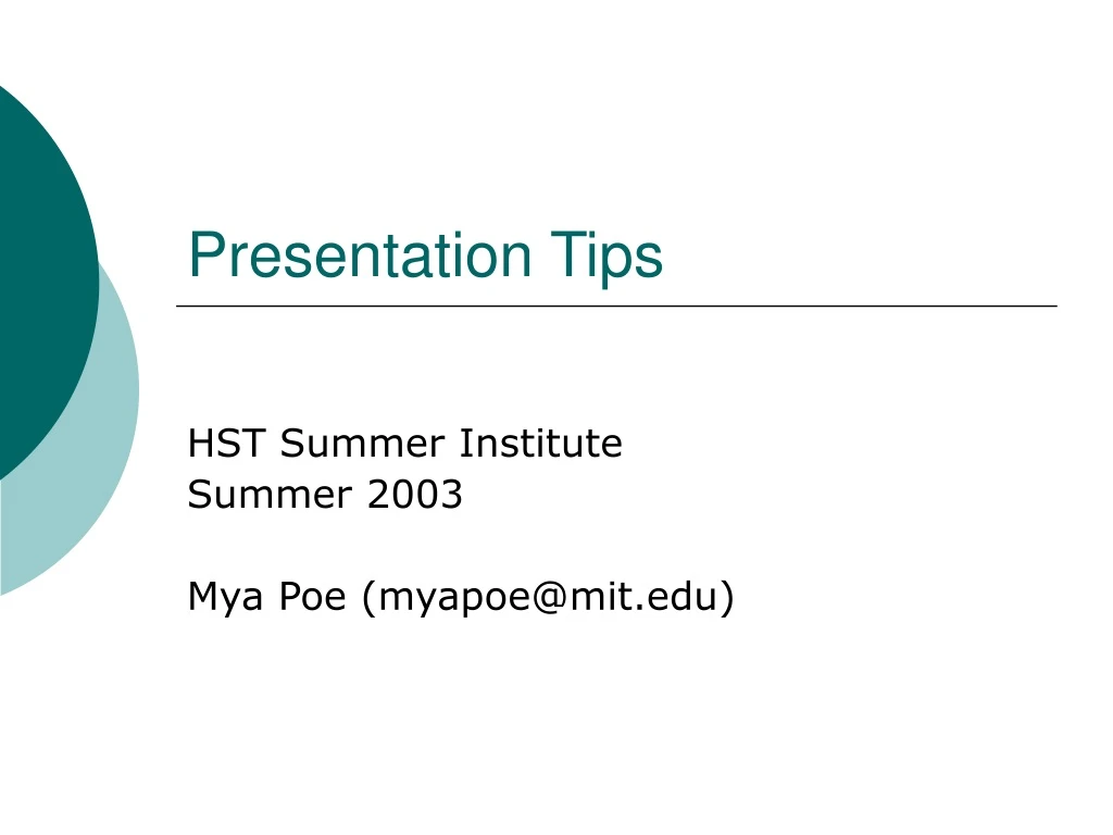 presentation tips