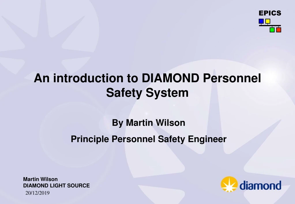 an introduction to diamond personnel safety system