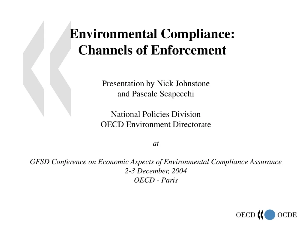 environmental compliance channels of enforcement