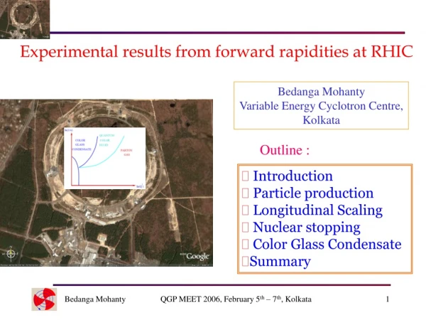 Experimental results from forward rapidities at RHIC