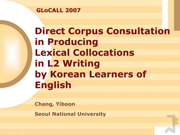 GLoCALL 2007
