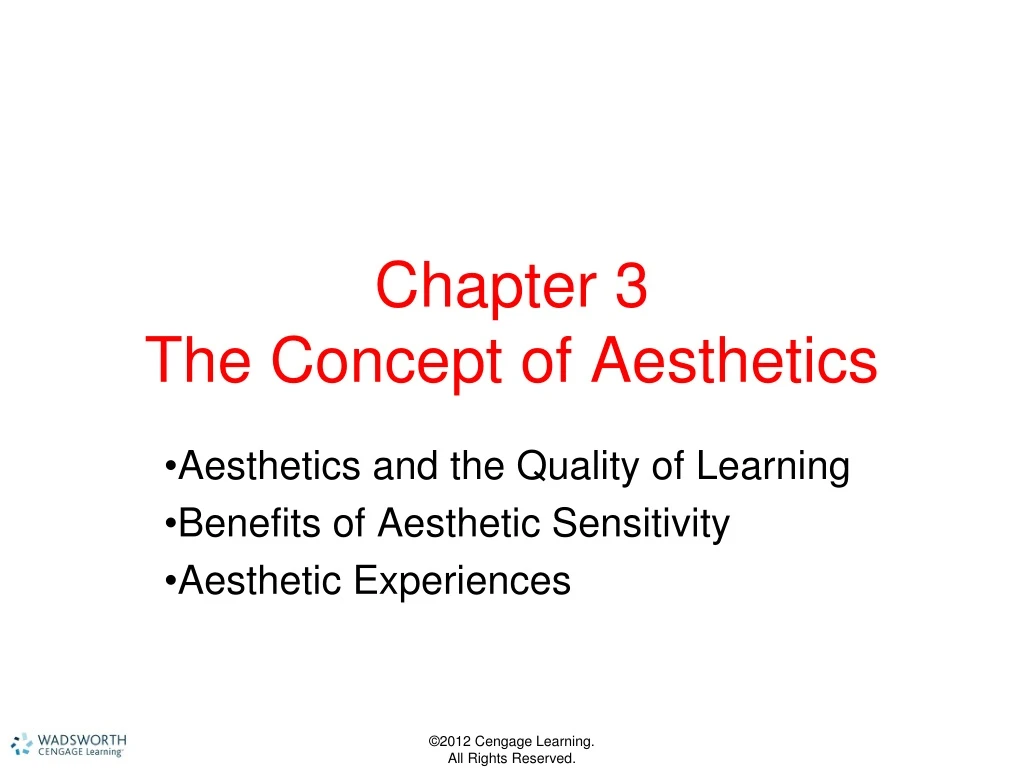 chapter 3 the concept of aesthetics