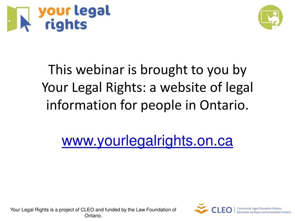 this webinar is brought to you by your legal