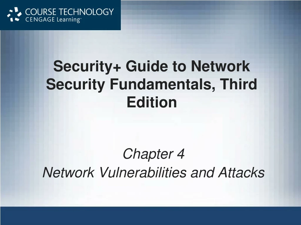 security guide to network security fundamentals third edition