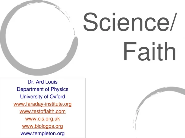 Science/Faith
