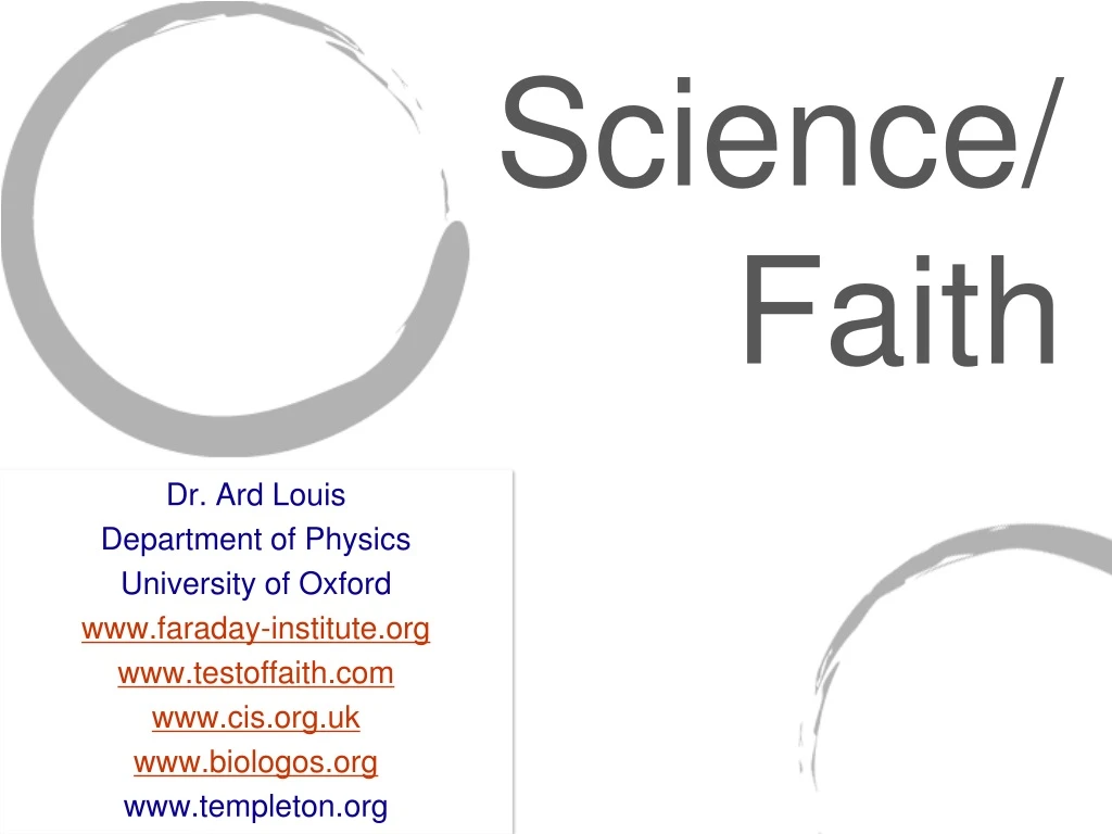science faith