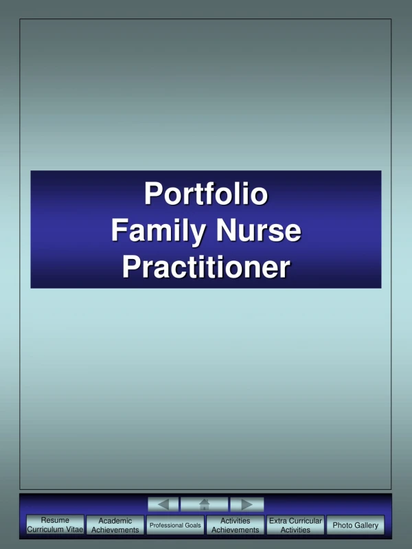 Portfolio Family Nurse Practitioner