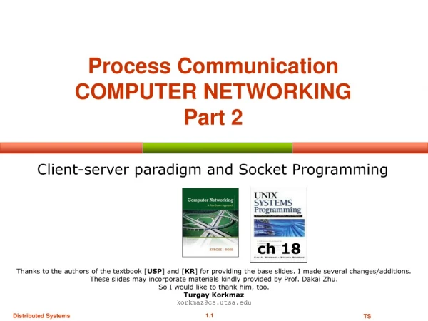 Process Communication COMPUTER NETWORKING  Part 2